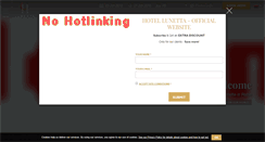 Desktop Screenshot of hotellunetta.com