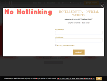 Tablet Screenshot of hotellunetta.com
